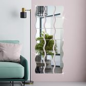 24 stuks spiegeltegels, zelfklevende spiegelmuurstickers, verwijderbare kunst plastic tegels decoratie, geschikt voor woonkamer, badkamer, slaapkamer, muur doe-het-zelf decor