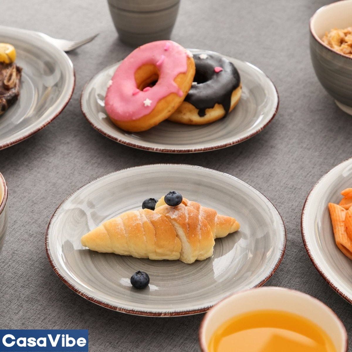VEWEET AVIVA 24/48-Stück Elfenbein Weiß Porzellan Keramik Geschirr Geschirr Set mit Suppe Platte, Schüssel, teller, ssert Platte 15 VEWEET AVIVA 24/48-Stück Elfenbein Weiß Porzellan Keramik Geschirr Geschirr Set mit Suppe Platte, Schüssel, teller, ssert Platte 15