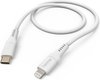 Hama Silicone USB-C naar Lightning Kabel - Oplaadkabel geschikt voor iPhone / iPad - MFI gecertificeerd - 3A USB 2.0 - 480Mbps - 150cm - Wit