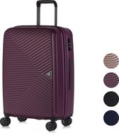 ©TROLLEYZ - Ibiza No.3 - Reiskoffer 69cm met TSA slot - Dubbele wielen - 360° spinners - 100% ABS - Reiskoffer in Dazzling Purple