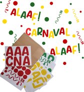 Raamstickers Carnaval | 53-Delig | Herbruikbaar | Alaaf | Carnaval decoratie | Carnaval versiering | Raamsticker Carnaval