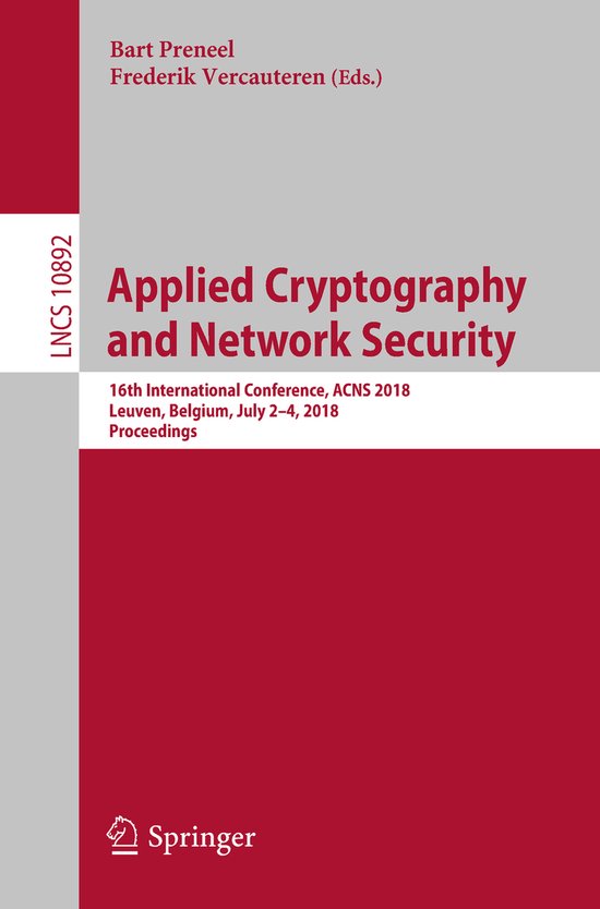 Lecture Notes in Computer Science10892- Applied Cryptography ... - cover