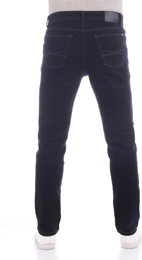 JACK & JONES JJICLARK Jeansbroek voor heren, stretch, lang, rechte pasvorm, denim, blauw, zwart, 30, 31, 32, 33, 34, 36, 38, 30W / 32L