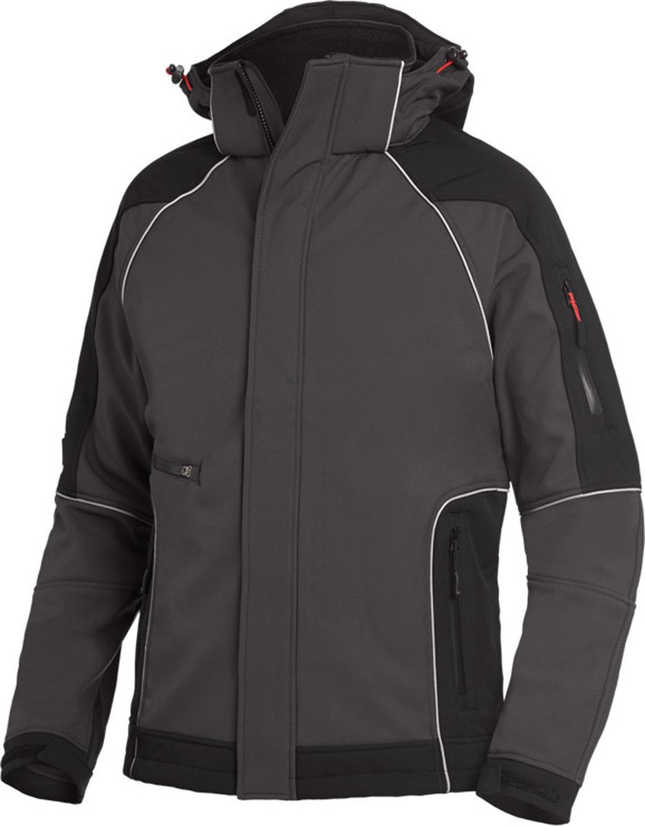 FHB WALTER Softshelljack 78518 - Antraciet-Zwart - 2XL