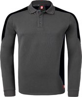 HAVEP Polosweater Bicolor 10075 - Charcoal/Zwart - 3XL