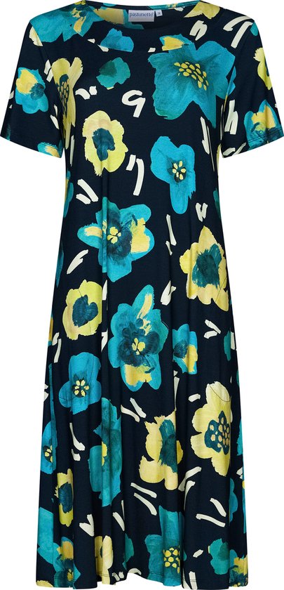 Pastunette Robe Femme Bloom - Blauw - Viscose - Taille 44