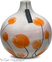 Vaas - Villa Pottery - Keramiek - Decoratie - Voorjaarsdecoratie - Francis 1_3 Pink/orange