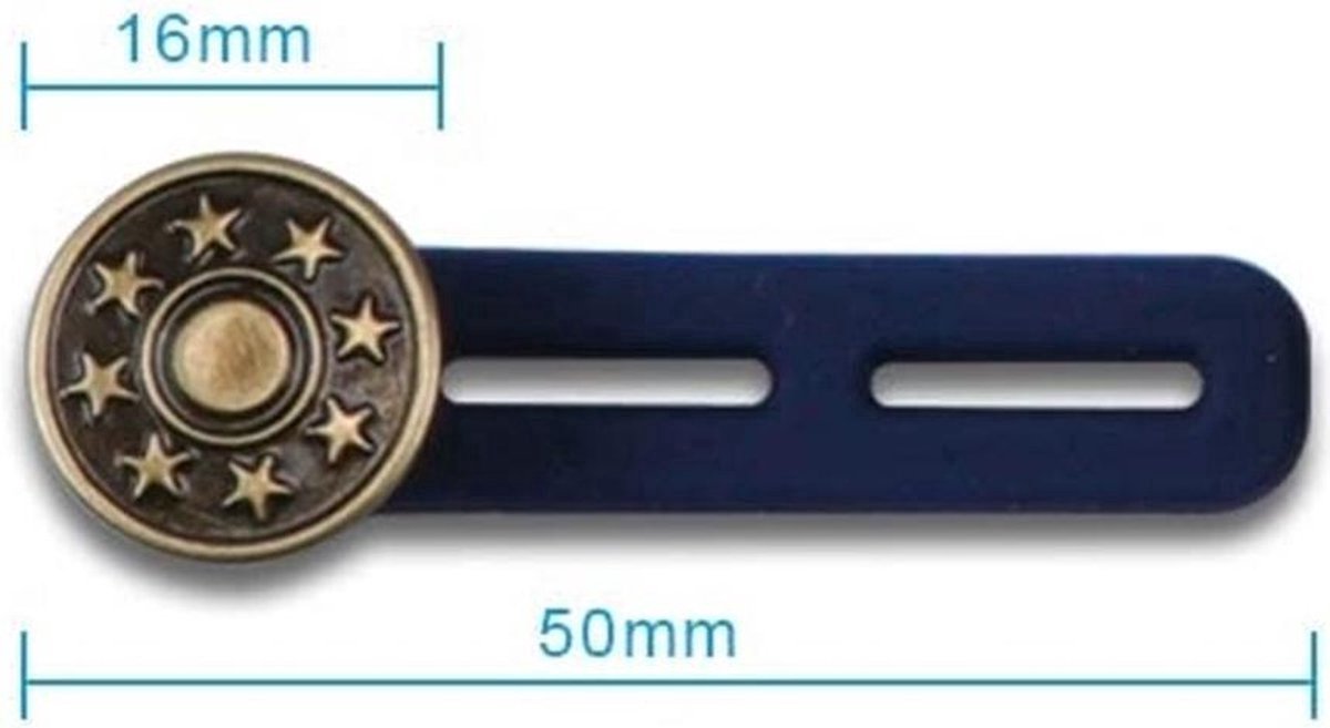 *** Verleng je spijkerbroek met 3 stuks Wonderknopen - 5 cm - voor een perfecte pasvorm! Geschikt voor te strakke broeken, zwangerschap en verstelknopen - Knoopsgat verlengers - van Heble® ***