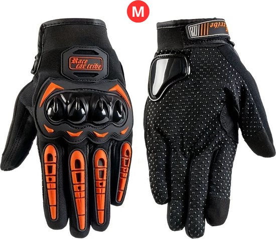 Nivard Gants Scooter - Moto - Cyclomoteur - Vélo - Manchons - Manchons - Oranje - Taille M