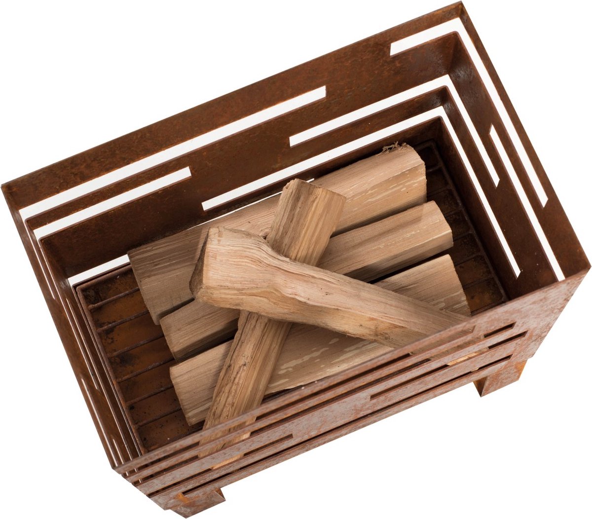 RedFire Madison Fire Bowl - Corten Look - 38 x 23 x 50 cm