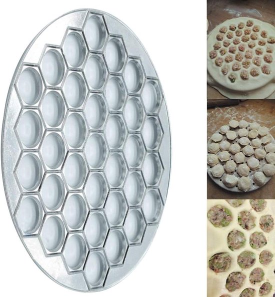 UGROS Pelmeni Teigform - Für 37 Teigtaschen Backform Pelmenniza