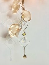 Suncatcher - Groot - Geel - Zonnevanger - Hanger - Raam Decoratie - Goud - Kristallen