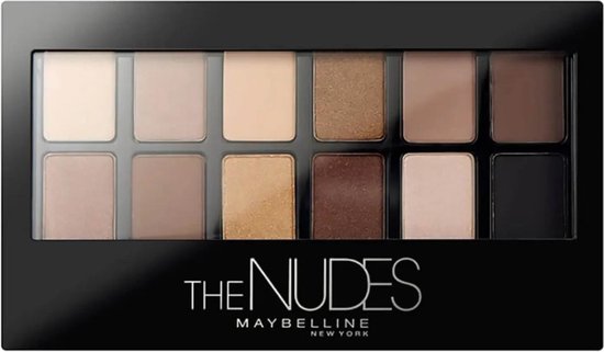 Maybelline New York - The Rock Nudes Palette - Oogschaduw palette met 12 Nude Kleuren Oogschaduw