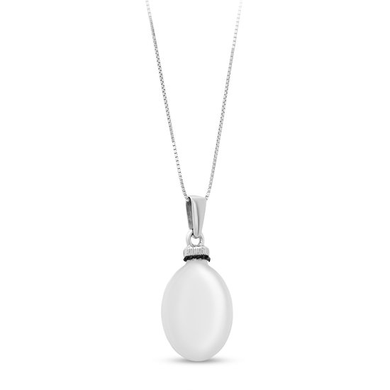 Senz Jewels Sterling zilveren urnhanger - Ovaal - Glanzend - Klein