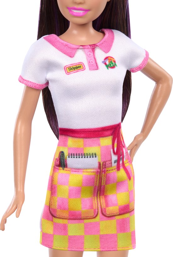 Barbie Skippe Pizzaserveerster - Met Pizza en Meeneemdoos - Barbiepop van Barbie — afbeelding 3