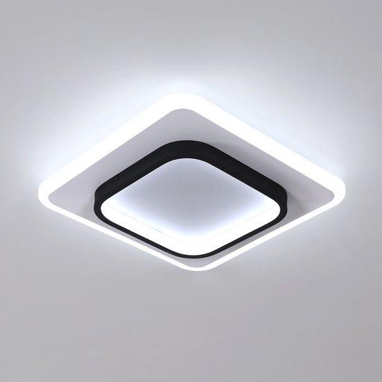 Delaveek-Vierkante LED Plafondlamp- 30W 3375lm- Koel wit 6500K- 30*30*5cm