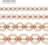 Swarovski Elements, 100 stuks Swarovski Parels, 4mm, rose gold (5810)