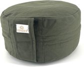 ZENZES® Pro Eco meditatiekussen rond 30x14cm olive green