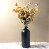 Kunstbloemen | Dandelion Art | Set van 10 Bloemstengels | Geel | 52 cm hoog | Nepbloemen | Zijden Bloemen