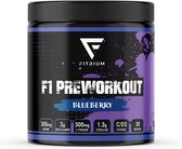 Pre workout Fitrium F1 - Blueberry - 300MG Cafeïne per Scoop - 30 Servings - Heerlijke Smaken