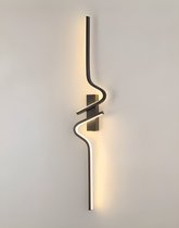 EFD Lightning WL02 - Applique Design – Moderne – Zwart – Applique d'Intérieur – Appliques murales Salon, Salle à Manger – LED
