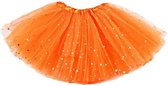 Tutu Rok met glitter - Koningsdag - Ballerina - Voor meisjes - 30 cm - Oranje