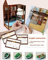 DIY Boekenplank Decoratie - Bookend - Colmar Town - Knutselen - Creatief - Boekenkast - Doe het Zelf Pakket - Voor Volwassenen - Kleine Onderdelen