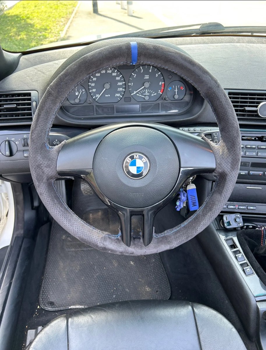 Housse De Volant Pour BMW Série 4 Et Z4 – Cuir Microfibre, Antidérapante, Taille 38 Cm