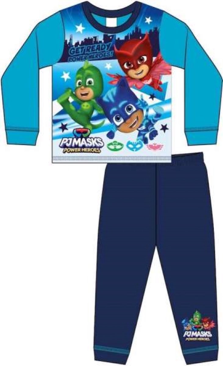 PJ Masks pyjama - Maat 98/104 - katoen - blauw - Jongenspyjama