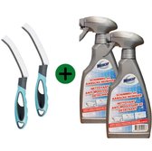 Krachtige Schimmelreiniger - Aanslagreiniger - 2 x 500ML + 2 Voegenborstels