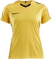 Craft Progress Contrast Shirt Korte Mouw Kinderen - Geel / Zwart | Maat: 122/128