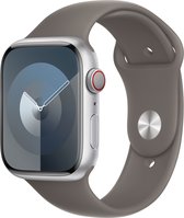 Origineel Apple Sport Band - Geschikt voor Apple Watch Series 1/2/3/4/5/6/7/8/9/SE/Ultra - 49/45/44/42MM - Bandje S/M Klei