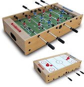 Garlando Speeltafel - F-Mini - 2-in-1 - voor kinderen - Tafelvoetbal en Airhockey tafel - Hout