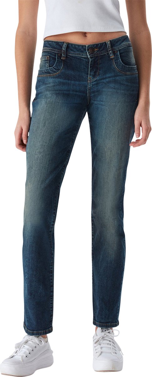 LTB Dames Jeans Broeken Valentine regular/straight Fit Blauw Volwassenen Denim Jeansbroek