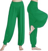 Finnacle - Sarouel - Pantalon de yoga - Pantalon Chill - Vert - XXL - Sarouel - Pantalon aéré - Pantalon ample : Sarouel XXL vert confortable pour le Yoga, le Chilling & Plus.