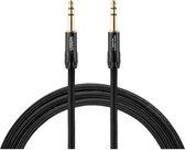 Warm Audio Premier Series Instrumenten Aansluitkabel [1x Jackplug male 6,3 mm - 1x Jackplug male 6,3 mm] 3.00 m Zwart