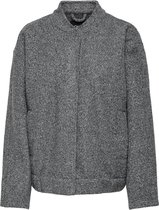 Only Jas Onlgaia Boucle Bomber Otw Os 15331099 Dark Grey Melange Dames Maat - XL