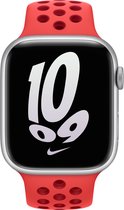 Apple Watch sportbandje - Nike - Voor Apple Watch 3/4/5/6/7/8/SE/Ultra 42/44/45/49mm - Bright Crimson/Gym Red