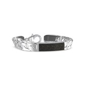 GUESS King's Road Heren Armband Staal - Zwart