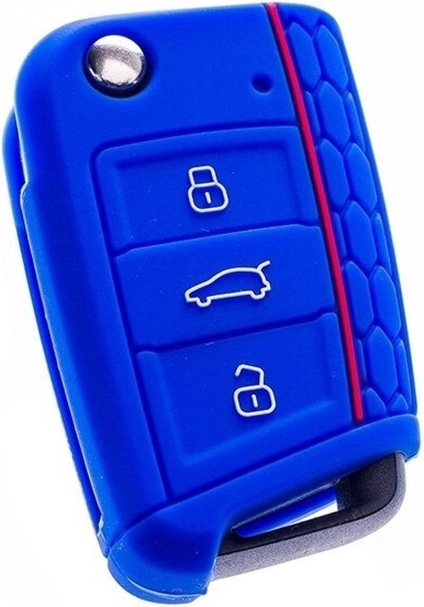 VCTparts Volkswagen Sleutel Hoes Siliconen Cover - Blauw [Golf 7 - Octavia A7]