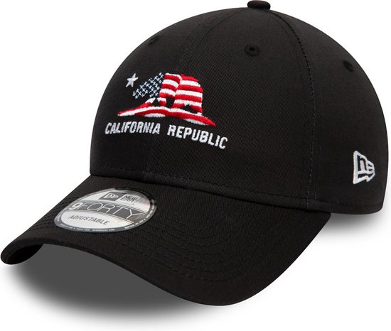 New Era California Republic Black 9FORTY Cap Black One-size