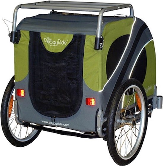 Doggy Ride Fietskar Original - Zonder stang - Groen/grijs van Doggy Ride — afbeelding 2