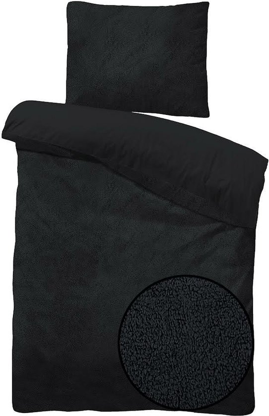 Papillon Teddy Rib Fleece dekbedovertrek Dorit - Zand
