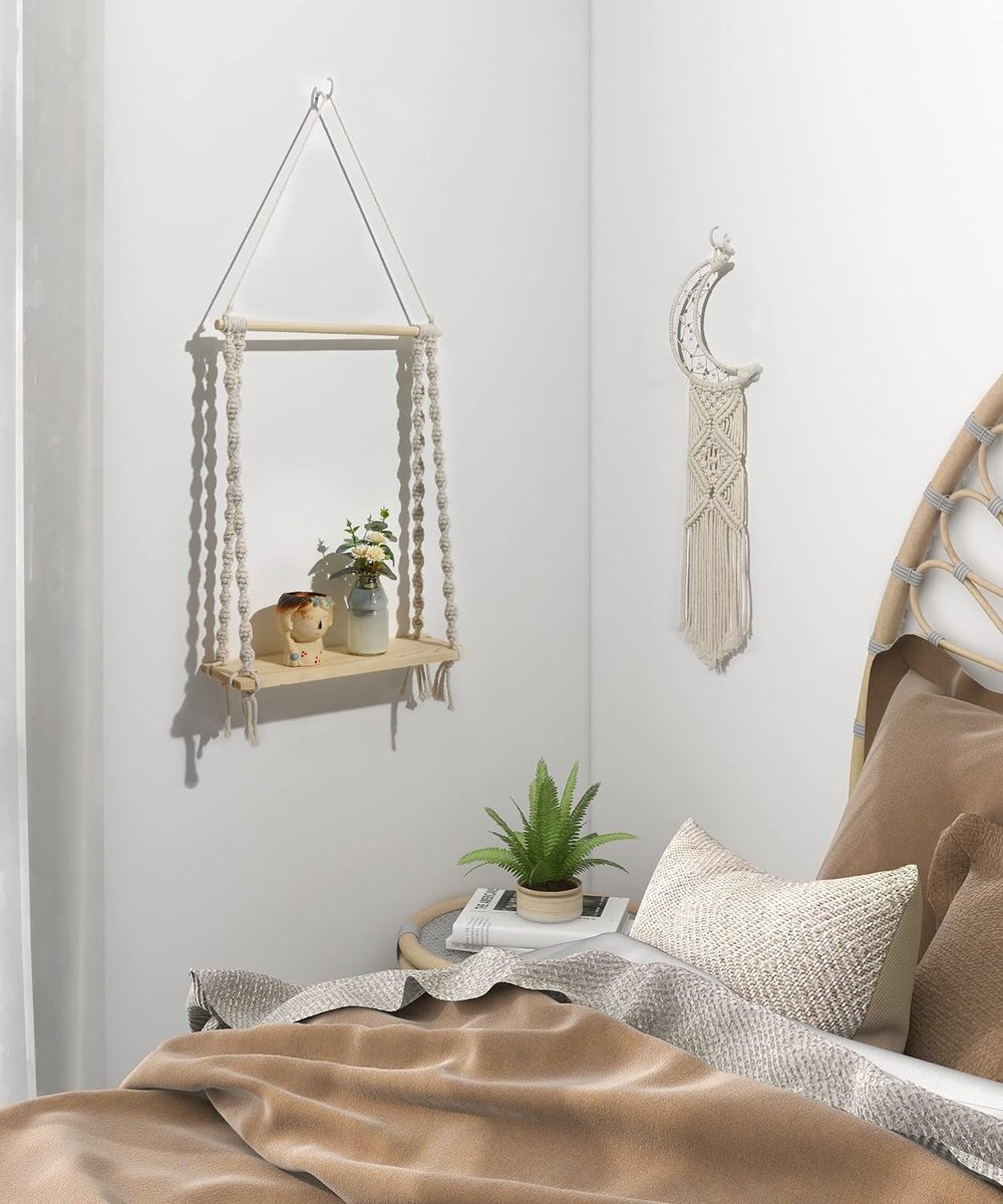 Macramé plantenhangers, 3-delige set voor plantenhouders, hangende