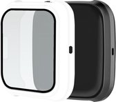 Telefoonglaasje Hoesje met screenprotector - Geschikt voor Fitbit Versa 2 - 40mm - Wit