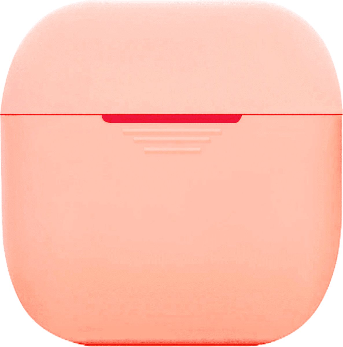 Telefoonglaasje Headset Hoesje - Geschikt voor Apple AirPods - Siliconen - Roze - Beschermhoes - Case