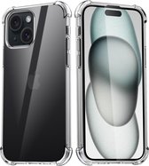 Shockproof Soft TPU hoesje transparant Silicone Case - Geschikt voor: iPhone 15 Plus