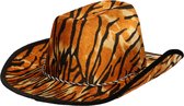 Atosa Carnaval habiller Chapeau de cowboy Tiger - marron - adultes - Imprimé Tigre