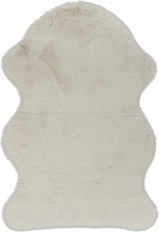 Cosy | Hoogpolig Vloerkleed | Organische Vorm | Ivory | Hoogwaardige Kwaliteit | 60x90 cm
