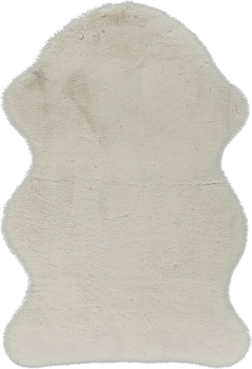Organisch Vloerkleed | Tapijt | Cosy | Uni | Crème | 60x90 cm